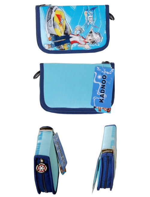 卡迪奴閃電沖線小學生天藍色男生筆袋S09010 實用與童趣并存的辦公伴侶